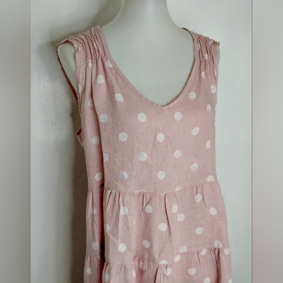 LA FILLE DU COUTURIER POLKA LINEN DRESS - Picture 6 of 10